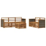 vidaXL Seturi de canapele 6 pcs Lemn Solid de Acacia 3384015