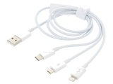 Cablu USB 2.0 High Speed 0.5m Alb TPE