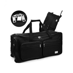 Geanta de voiaj cu troler, 85 L, Negru