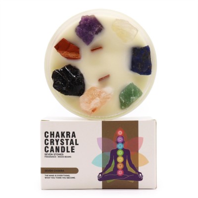 Lumanari Chakra cu Pietre Pretioase - Sapte Chakre foto