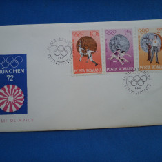 FDC MEDALII OLIMPICE -MUNCHEN'72