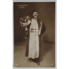 ACTORUL C. BELCOT IN PIESA &#039; LIPITORILE SATELOR &#039; , TEATRUL NATIONAL , CARTE POSTALA ILUSTRATA , INCEPUTUL SEC. XX