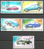 !!! MONGOLIA - AUTOMOBILE , 1989 - STAMPILATE, Transporturi, Stampilat
