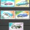 !!! MONGOLIA - AUTOMOBILE , 1989 - STAMPILATE