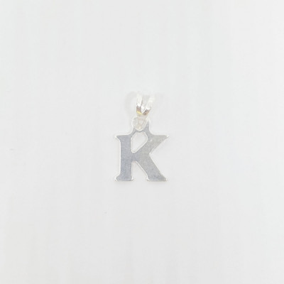 Pandantiv initiala Litera K din argint foto