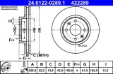 ATE 24.0122-0289.1 Disc frana