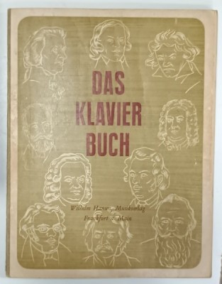 DAS KLAVIERBUCH , 45 ORIGINAL WERKEN FUR KLAVIER ZU ZWEI HANDEN , PARTITURI PENTRU PIAN , 1956 foto