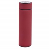 Sticla termos metalica Pufo Red Hearthy pentru bauturi, izoterm, 450 ml, rosu