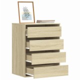vidaXL Dulap colț cu sertare stejar sonoma 60x41x76 cm lemn prelucrat 852872