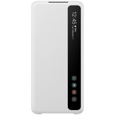 Husa TPU Samsung Galaxy S20 Ultra G988 / Samsung Galaxy S20 Ultra 5G G988, Clear View, Alba EF-ZG988CWEGEU foto