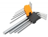 Set 9 Chei Hexagonale Brat Lung Tolsen Cr-V 1.5-10mm Imbus