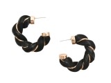 Cercei ALDO negri, TWISTS 970, din metal