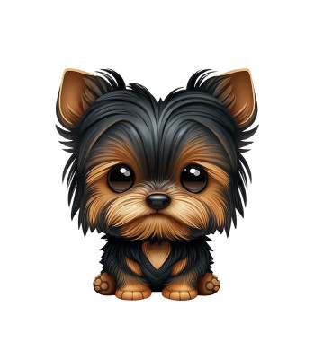 Sticker decorativ Yorkshire Terrier , Maro, 63 cm, 5599ST foto