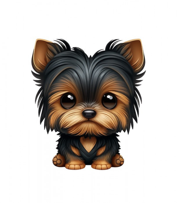 Sticker decorativ Yorkshire Terrier , Maro, 63 cm, 5599ST