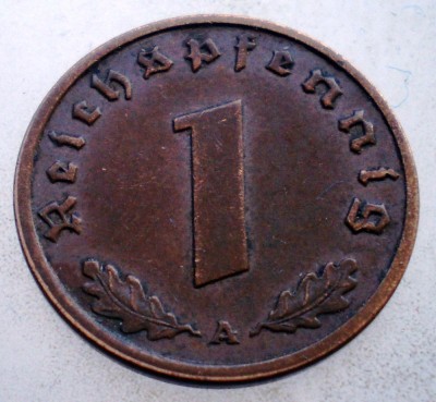2.741 GERMANIA 1 REICHSPFENNIG 1938 A foto