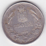 ROMANIA 250 LEI 1939, Argint
