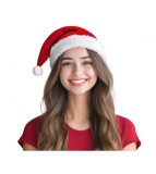 Caciula Mos Craciun Plus 30x44 cm Rosu Alb