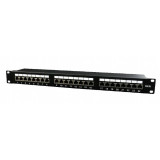 PATCH PANEL GEMBIRD 24 porturi 1U pentru rack 19&amp;quot; black NPP-C524-002