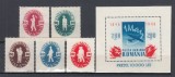 ROMANIA 1946 LP 195 LP 196 - 1 MAI ZIUA MUNCII SERIE SI COLITA SARNIERA, Nestampilat
