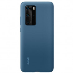 Husa Cover Silicone Huawei pentru Huawei P40 Pro Blue foto