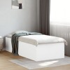 VidaXL Cadru de pat, alb, 90x190 cm, lemn prelucrat
