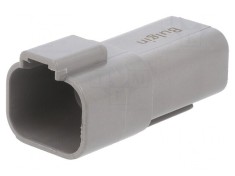 Conector cablu-cablu PX0 tată 4 pini gri IP68