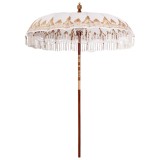 vidaXL Umbrelă de soare Manual Crem 180-190 cm