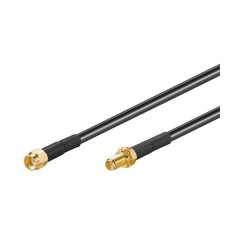 Cablu RP-SMA 10m mama-tata LMR 195 cupru 50 ohm Goobay