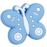 Buton pentru mobila, metalic, albastru, forma fluture, M 489.03.49, 43 x 38 x 25 mm