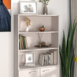 vidaXL Rafturi superioare dulap, alb, 85x35x100 cm, lemn masiv pin