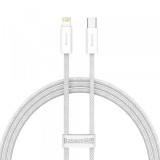 Cablu Date si Incarcare USB-C - Lightning Baseus Dynamic Fast Charging, 20W, 1m, Alb CALD000002, Apple