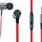 CASTI Gembird, &quot;London&quot;, cu fir, intraauriculare, pt smartphone, microfon pe fir, conectare prin Jack 3.5 mm, rosu / argintiu, &quot;MHS-EP-LHR&quot;, (timbru v