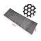 Gril&Auml; sport tuning tip fagure, negru, 120x40 cm, model hexagon 10x10 mm &acirc; universal&Auml;, decupabil&Auml;