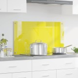 vidaXL Contrablat bucătărie galben 90x50x0.6 cm sticlă securizată