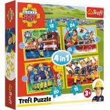 PUZZLE TREFL 4IN1 AJUTOARELE POMPIERULUI SAM SuperHeroes ToysZone