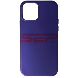 Husa Silicon Electric Purple iPhone 12 Pro, High Copy, Protectie Premium