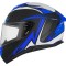 Casca protectie Moto/Cross ATV Filp-UP GSB -Negru/Alb/Albastru