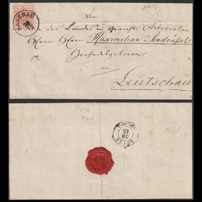 Scrisoare 1851 Kaschau - Locse (Ungaria) foto