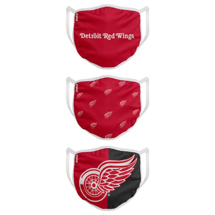 Detroit Red Wings măști Foco set of 3 pieces EU - mărime pentru adulți