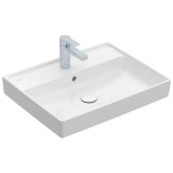 Lavoar cu orificiu baterie si preaplin, Villeroy &amp; Boch, Collaro, 60x47cm, Alb