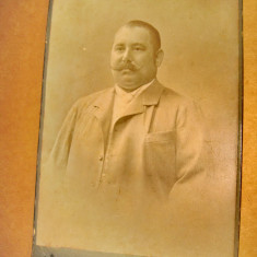 B666-Kabinet foto domn Arad carton anii 1900 stare buna. Marimi: 16/ 10 cm.