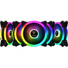 Ventilator pentru carcasa Gamdias Aeolus M2 1205R RGB 5 Fan Pack foto