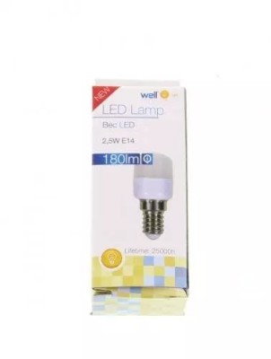 Bec cu led ST26 E14 2.5W 230V lumina rece Well foto