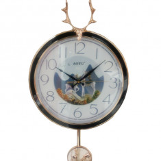 Ceas de perete cu pendul, Silentios, 38 cm, H9304-16