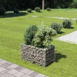 Strat &icirc;nălțat gabion, 90 x 50 x 50 cm, oțel galvanizat