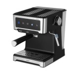 Espressor manual Espressia 20, 1150 W, Ecran IMD integrat, 20 bari, 3 optiuni, Rezervor apa 1.8 l, Spumare cu abur, Negru/inox