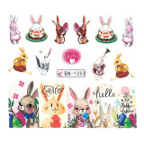 Cumpara ieftin Tatuaj Unghii LUXORISE Easter Bunny, BN-1252, LUXORISE Nail Art