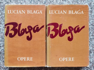 Opere. Poezii Vol. 1-2 - Lucian Blaga , C133 foto