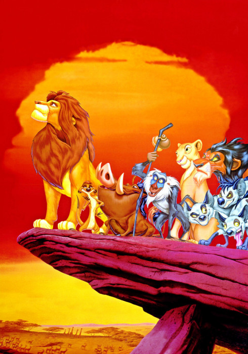 Autocolant Regele leu si prietenii, 135 x 225 cm