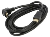 Cablu HDMI 2.0 3m Negru 90&deg;